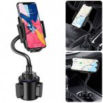 Wholesale Car Cup Holder Phone Mount Adjustable Gooseneck Automobile C050 for Universal Cell Phones (Black)