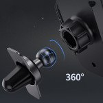 Wholesale Secure Clip-On Adjustable Cradle Air Vent Clip Cell Phone Car Holder C051 for Universal Cell Phones (Black)