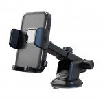 Wholesale Secure Grip Adjustable Clip Extended Reach Windshield and Dashboard Car Mount Holder C055 for Universal Cell Phones (Black)