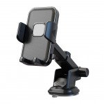 Wholesale Secure Grip Adjustable Clip Extended Reach Windshield and Dashboard Car Mount Holder C055 for Universal Cell Phones (Black)