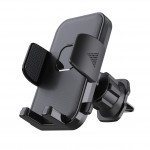 Wholesale Secure Clip-On Adjustable Air Vent Car Phone Holder - Universal Cradle Mount for Smartphones for Universal Cell Phones (Black)