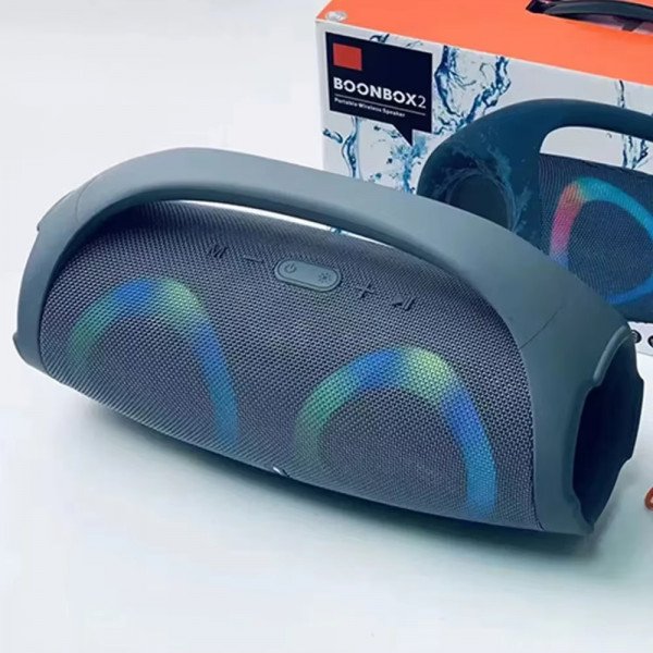 Wholesale Large Portable Bluetooth Speaker with RGB Lights - Wireless Sound System for Outdoor Entertainment C6LED for Universal Cell Phone And Bluetooth Device (Blue)