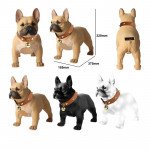 Wholesale French Bulldog Bluetooth Speaker with Wired Microphone - Powerful Sound, Unique Dog Design M15 for Universal Cell Phone And Bluetooth Device (White)