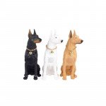Wholesale Doberman Pinscher Design Bluetooth Speaker with Wired Microphone - High-Volume Audio System M210 for Universal Cell Phone And Bluetooth Device (White)