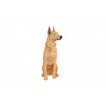 Wholesale Doberman Pinscher Design Bluetooth Speaker with Wired Microphone - High-Volume Audio System M210 for Universal Cell Phone And Bluetooth Device (Brown)