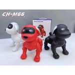 Wholesale Cute Robotic Dog Bluetooth Speaker with FM Radio and SD Card Slot - Portable Wireless Audio Device CH-M66 for Universal Cell Phone And Bluetooth Device (White)