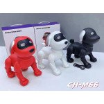 Wholesale Cute Robotic Dog Bluetooth Speaker with FM Radio and SD Card Slot - Portable Wireless Audio Device CH-M66 for Universal Cell Phone And Bluetooth Device (White)