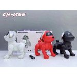 Wholesale Cute Robotic Dog Bluetooth Speaker with FM Radio and SD Card Slot - Portable Wireless Audio Device CH-M66 for Universal Cell Phone And Bluetooth Device (White)