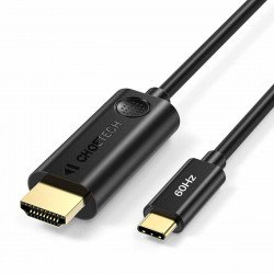4K 60Hz 6 Foot USB Type C To HDMI Cable Macbook Pro USB C To HDMI Cord for Universal Devices with USB-C Port (Black)