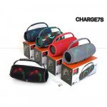 Wholesale Portable Drum Style Bluetooth Speaker with Handle - Wireless Outdoor Sound System with Multi-Function Features CHARGE7S for Universal Cell Phone And Bluetooth Device (Red)