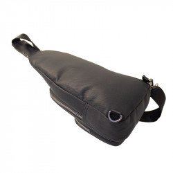 Sling Bag Bluetooth Speaker with Adjustable Straps – Portable Music Player & Colorful LED Light (Black)