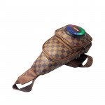 Wholesale Sling Bag Bluetooth Speaker with Adjustable Straps – Portable Music Player & Colorful LED Light (Black)