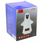 Wholesale Portable Bluetooth Speaker with LED Lights and Ghost Design - 24-Hour Display, FM Radio, SD Card Slot CHM83 for Universal Cell Phone And Bluetooth Device (White)