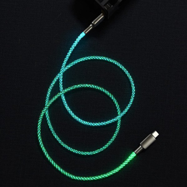Wholesale IP Lighting LED Light Up Charging Cable - 7 RGB Colors Gradual Changing USB Cable 3.3FT for Universal iPhone and iPad Devices