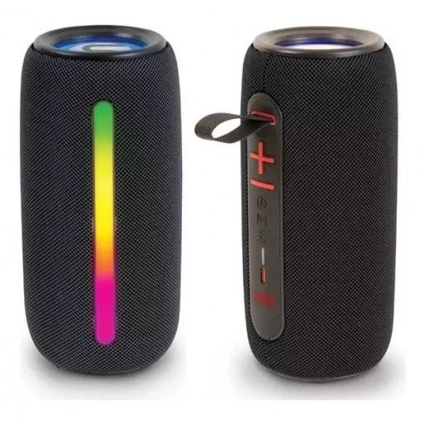Wholesale Portable Bluetooth Speaker with RGB LED Light - Hi-Fi Sound Quality Wireless Audio Device ChargeP2Pro for Universal Cell Phone And Bluetooth Device (Black)