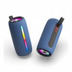 Wholesale Portable Bluetooth Speaker with RGB LED Light - Hi-Fi Sound Quality Wireless Audio Device ChargeP2Pro for Universal Cell Phone And Bluetooth Device (Blue)