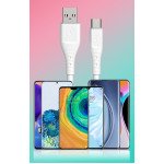 Wholesale IP Lighting Heavy Duty Strong Soft Flexible Silicone OD 5.0mm Charge and Sync USB Cable 10FT for Universal iPhone and iPad Devices 10FT (White)