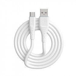Type C / USB-C 2.4A Heavy Duty Strong Soft Flexible Tangled Free Silicone OD 5.0mm Charge and Sync USB Cable 3FT for Universal Cell Phone, Device and More (White) Type C / USB-C 2.4A Heavy Duty Strong Soft Flexible Tangled Free Silicone OD 5.0mm Charge and Sync USB Cable 3FT for Universal Cell Phone, Device and More (White)