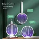 Wholesale Foldable Electric Mosquito Swatter with 360° Rotating Handle - Portable Bug Zapper for Home, Office & Outdoor Use (White)
