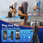 Wholesale Professional Dual Mic Wireless Recording System with iPhone and Type C Adapters for Universal Cell Phone, Device and More (Black)
