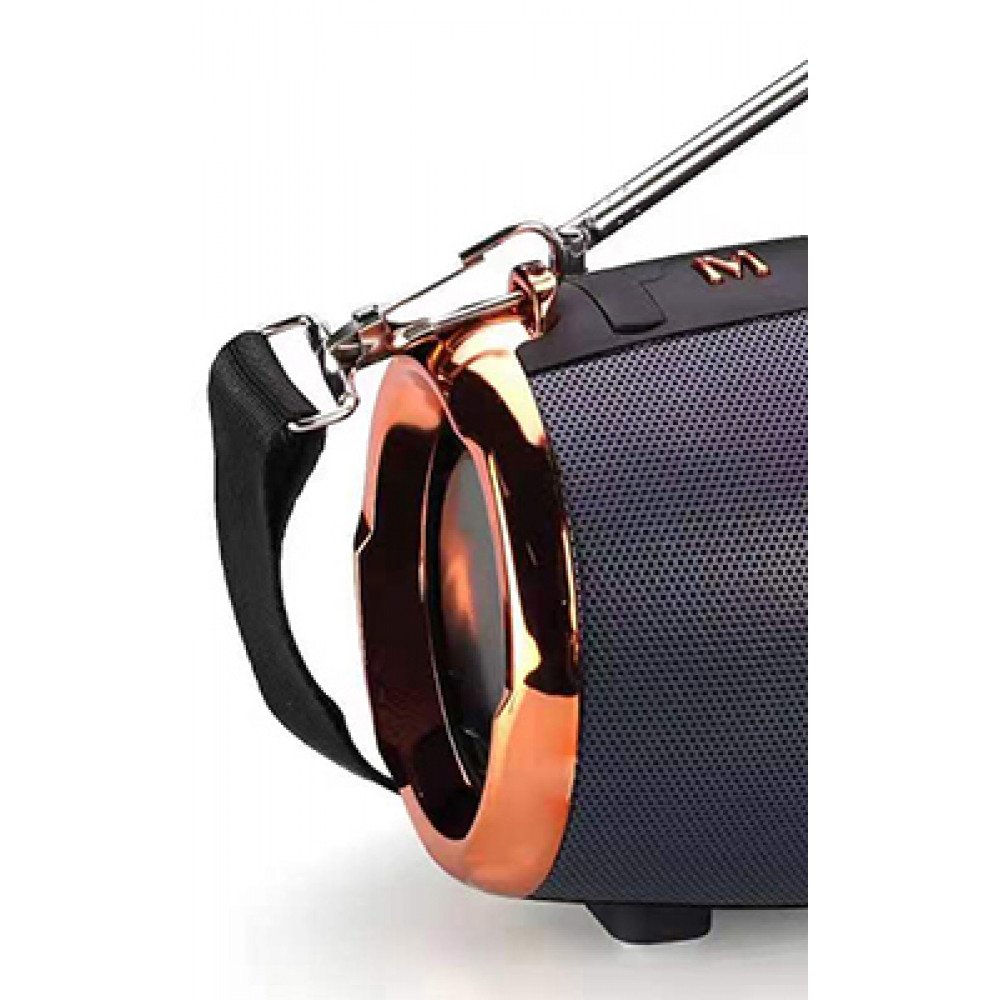 Wholesale Drum Style Chrome Design Portable Bluetooth Speaker with