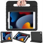 Wholesale Silicone Convertible Handle Stand Kid Friendly Shockproof Durable Protective Cover Case for for Apple iPad 9.7 [2018 / 2017], Air 1, Air 2 (Black)