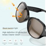 Wholesale Bluetooth Wireless Audio Sunglasses with Ultra-Light Frame and High-Fidelity Stereo Sound F07 for Universal Cell Phone And Bluetooth Device (Black)