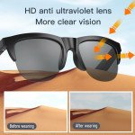 Wholesale Ultra-Light Frame Bluetooth Wireless Stereo Music Audio Sunglasses F08 for Universal Cell Phone And Bluetooth Device (Black)