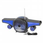 Wholesale Cool Jet Airplane Colorful Portable Stereo Bluetooth Wireless Speaker with Solar Panel FJ866 for Universal Cell Phone And Bluetooth Device (Blue)