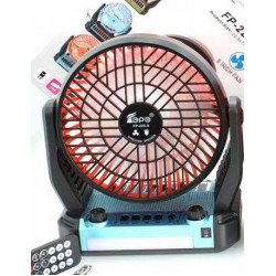 Desktop Cooling Fan Portable Bluetooth Speaker with Solar Charge, LED Light, FM Radio, Multi Feature Speakers FP225 for Universal Cell Phone And Bluetooth Device (Blue) Desktop Cooling Fan Portable Bluetooth Speaker with Solar Charge, LED Light, FM Radio, Multi Feature Speakers FP225 for Universal Cell Phone And Bluetooth Device (Blue)