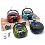 Wholesale Classic CD Player Design Portable Bluetooth Speaker with Solar-Powered - Perfect for Outdoor Adventures and Sustainable Living FP226 for Universal Cell Phone And Bluetooth Device (Green)