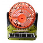 Wholesale Large Fan Solar-Powered Bluetooth Speaker with AM/FM Radio, Portable, and LED Flashlight FP335 for Universal Cell Phone And Bluetooth Device (Blue)