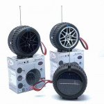 Wholesale Car Wheel Design Solar-Powered and Portable Bluetooth Wireless Speaker FP509 for Universal Cell Phone And Bluetooth Device (Gray)