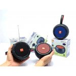 Wholesale Round Solar Powered Portable Bluetooth Speaker Radio System FP511 for Universal Cell Phone And Bluetooth Device (Red)