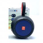 Wholesale Round Solar Powered Portable Bluetooth Speaker Radio System FP511 for Universal Cell Phone And Bluetooth Device (Blue)