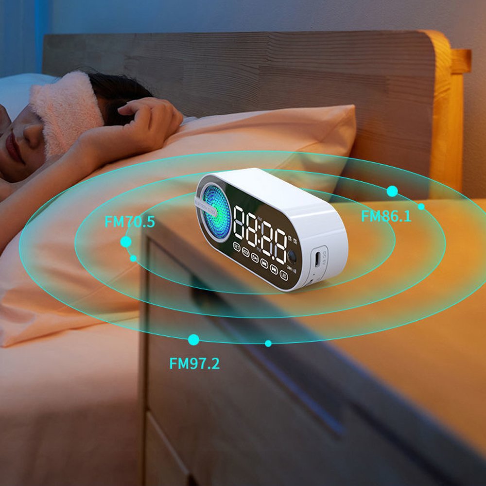 Wireless clock hot sale speaker