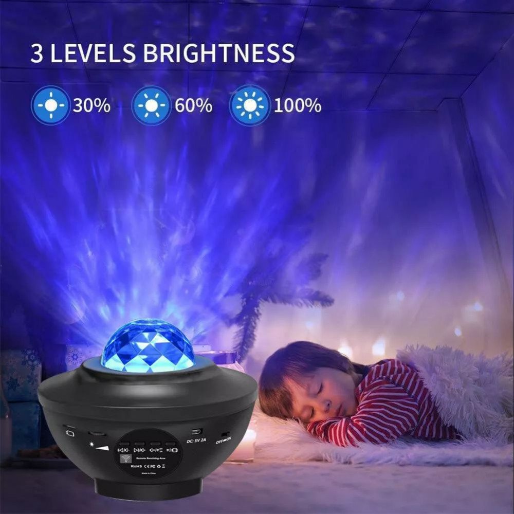 Wholesale Galaxy Star Projector Night Light with Bluetooth Speaker LED Color Projections for Room Decor G2402A