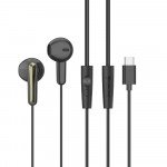 Wholesale Professional USB Type-C Earbuds with Mic - HiFi Stereo Noise Isolation Headphones for Universal Cell Phone And Devices (Black)