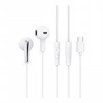 Wholesale Professional USB Type-C Earbuds with Mic - HiFi Stereo Noise Isolation Headphones for Universal Cell Phone And Devices (White)