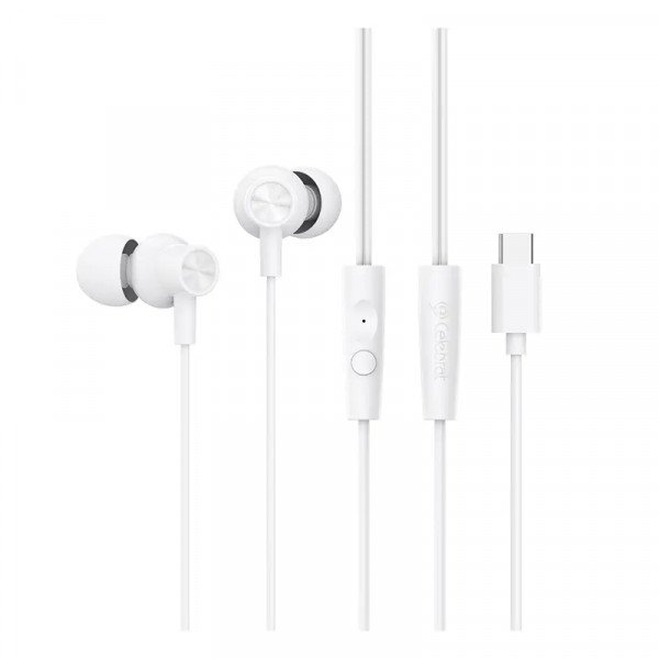 Wholesale Premium USB Type C Wired Earbuds with Mic - HiFi Stereo Noise Isolating Headphones for Music and Calls for Universal Cell Phone And Devices (White)