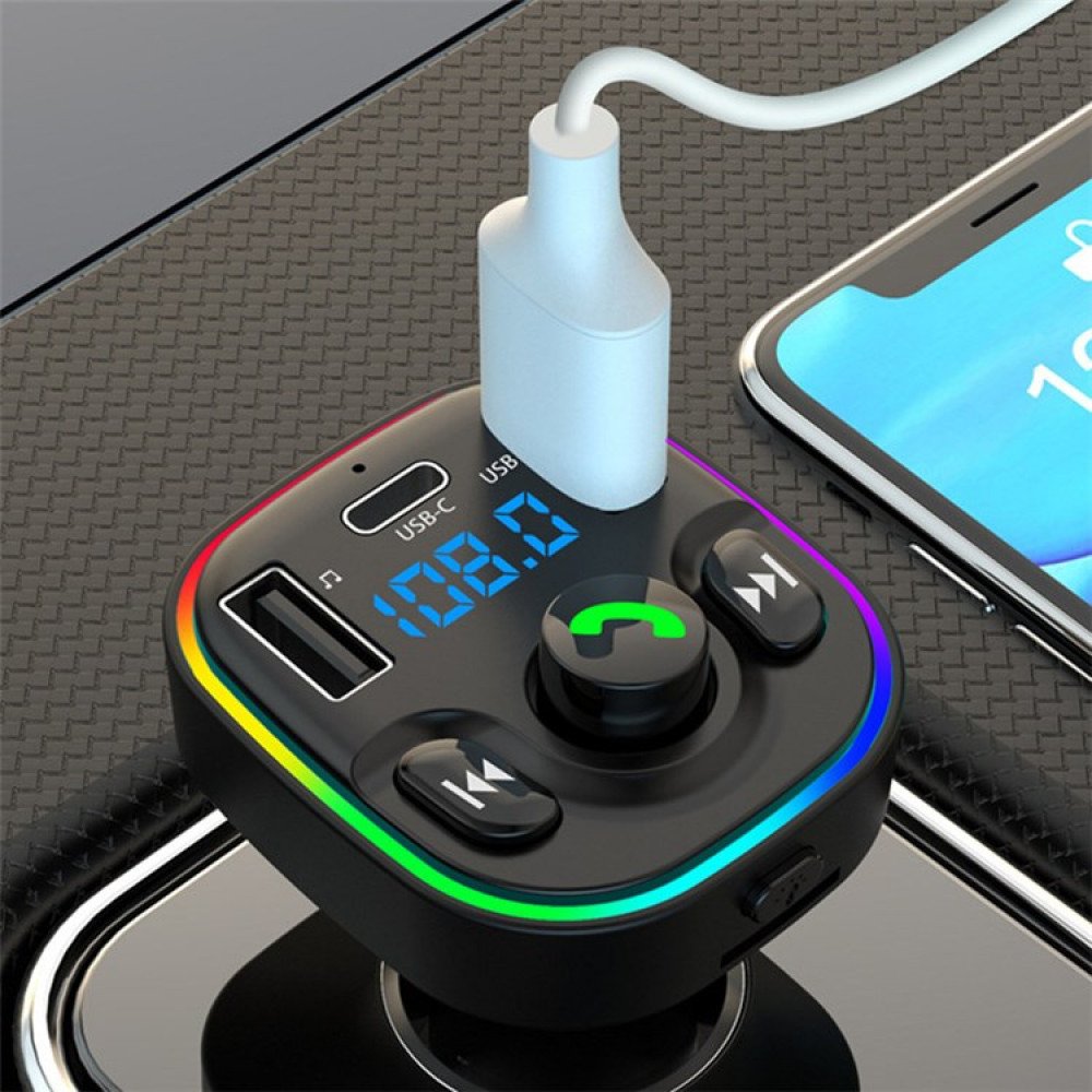 Wholesale LED Bluetooth Car FM Transmitter, Wireless Audio Adapter