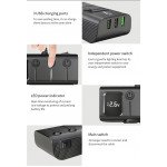 Wholesale 20W Car Lighter: USB PD Fast Charge, 3-Socket Splitter with Independent Switch GC01 for Universal Cell Phone, Device and More (Black)