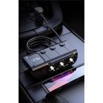 Wholesale 20W Car Lighter: USB PD Fast Charge, 3-Socket Splitter with Independent Switch GC01 for Universal Cell Phone, Device and More (Black)