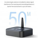 Wholesale Bluetooth 5.1 Receiver with RGB Light 3.5mm Aux Low Latency Dual Connection Wireless Audio Adapter GR01 for Universal Cell Phone, Device and More (Black)