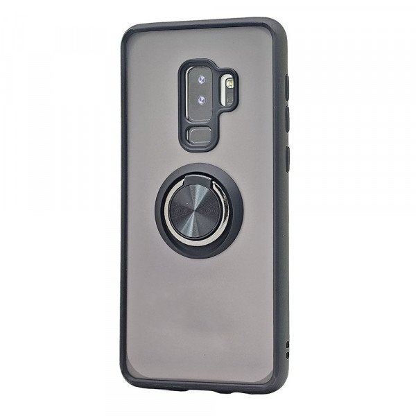 Wholesale Tuff Slim Armor Hybrid Ring Stand Case for Samsung Galaxy S9 (Black)