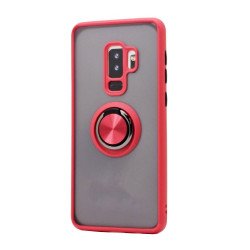 Tuff Slim Armor Hybrid Ring Stand Case for Samsung Galaxy S9 (Red)
