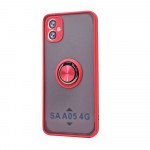 Tuff Slim Armor Hybrid Ring Stand Case for Samsung Galaxy A05 (Red)