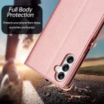 Wholesale Premium PU Leather Folio Wallet Front Cover Case with Card Holder Slots and Wrist Strap for Samsung Galaxy A05s (Black)