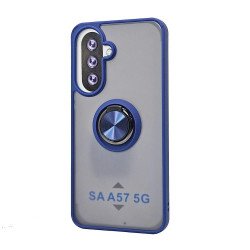 Slim Hybrid Shockproof Phone Case with Kickstand Ring for Samsung Galaxy A57 (Blue)