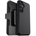 Heavy Duty Armor Robot Case with Clip for Samsung Galaxy S24 FE 5G (Black)